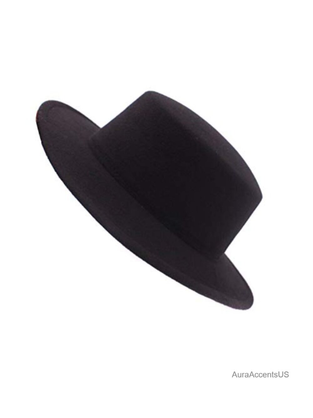 Wool Blend Fedora Hat Classic Brim Church Derby Cap Formal
